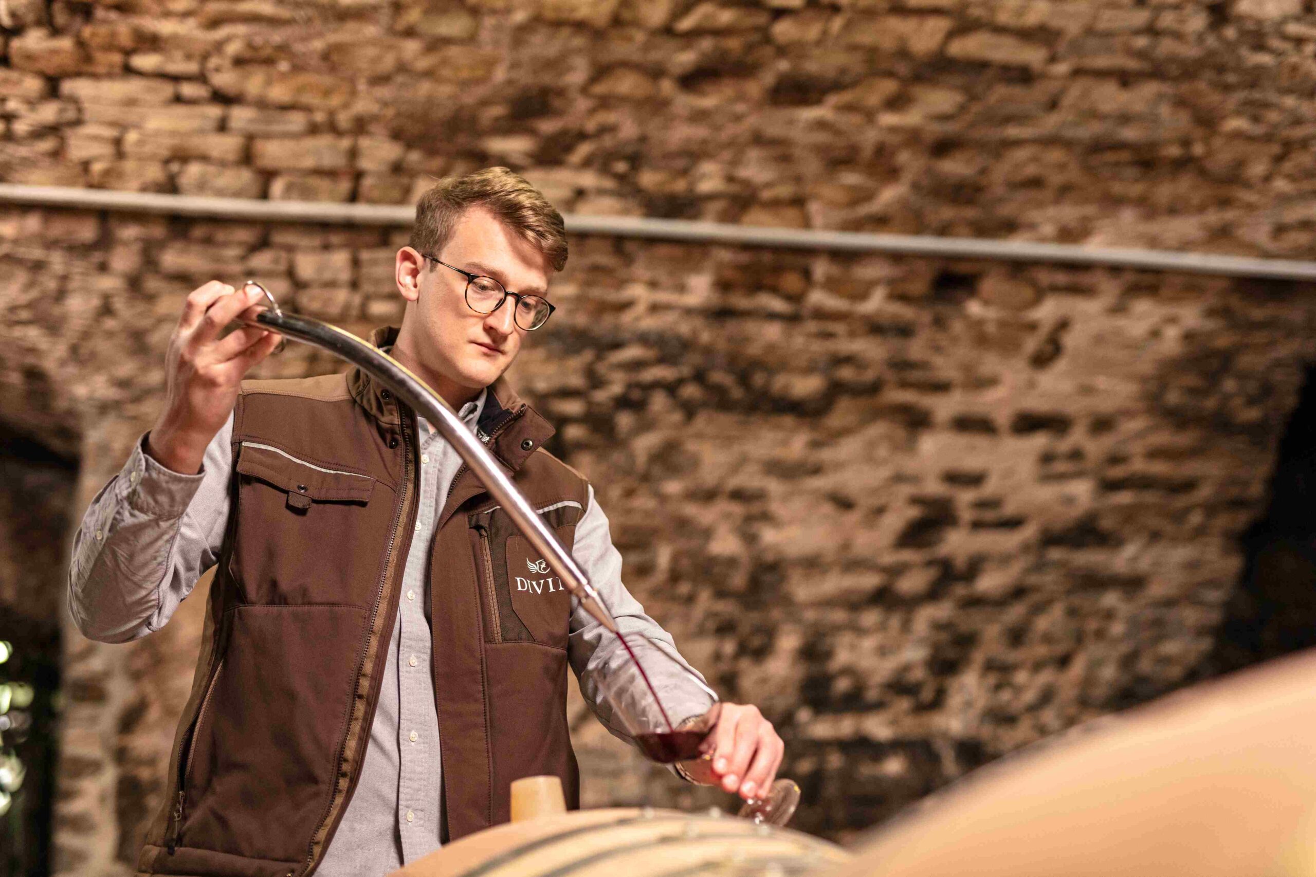 Källararbete hos Divino i Nordheim